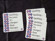 Load image into Gallery viewer, Quilt Therapy Window Cling