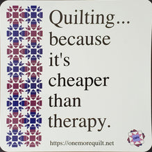 Load image into Gallery viewer, Quilt Therapy Window Cling