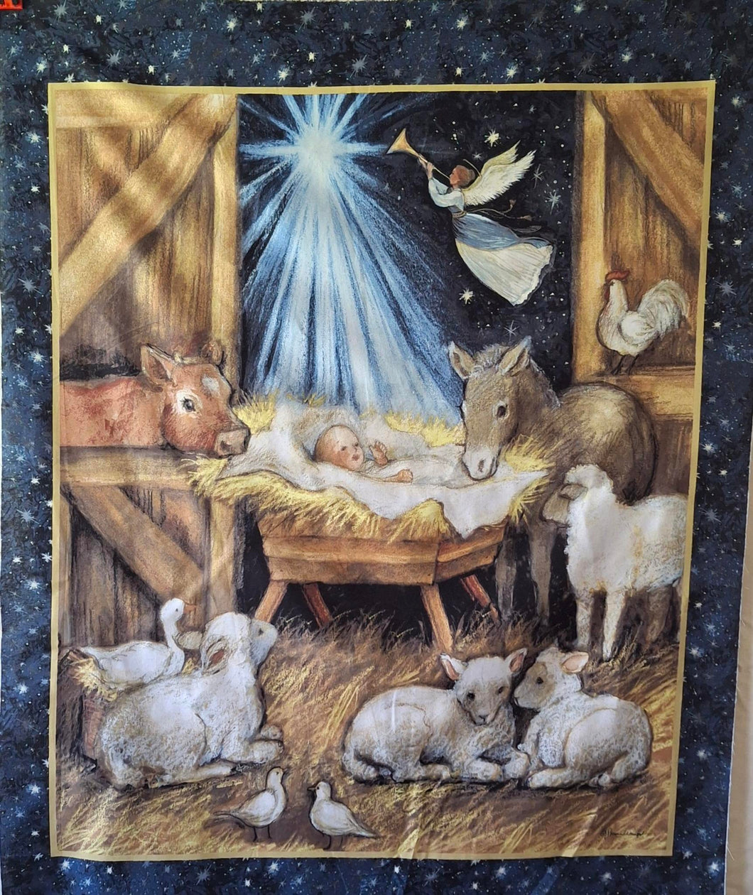 Nativity Barn Panel