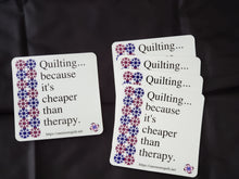 Load image into Gallery viewer, Quilt Therapy Window Cling
