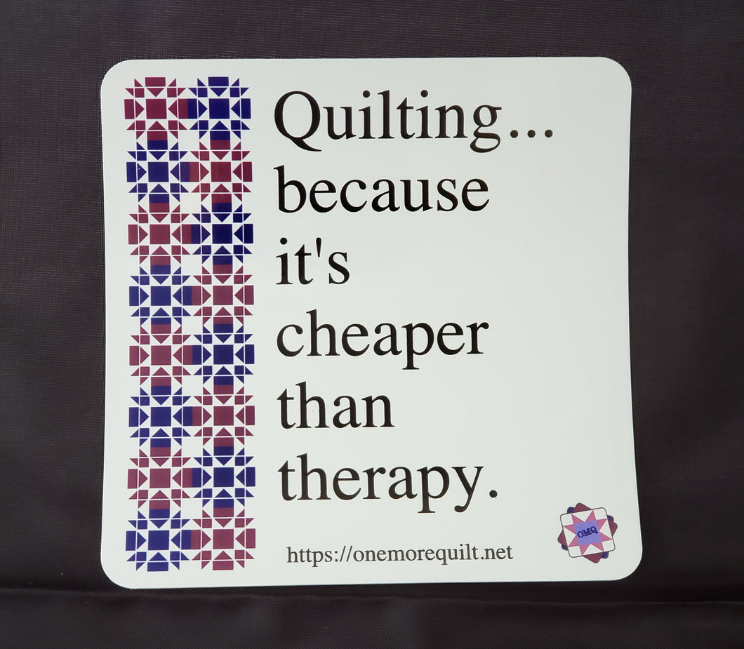 Quilt Therapy Window Cling
